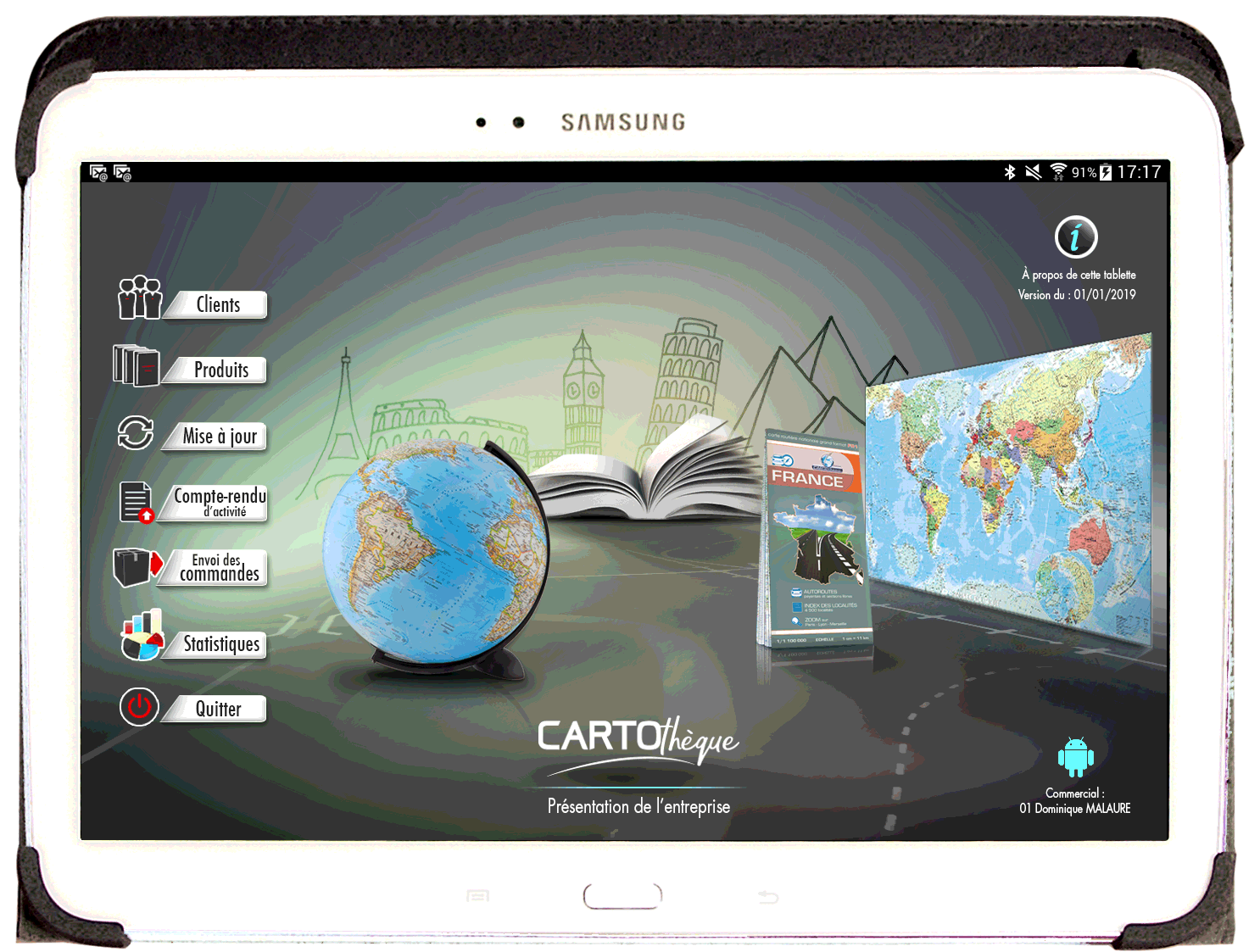 tablette cartotheque